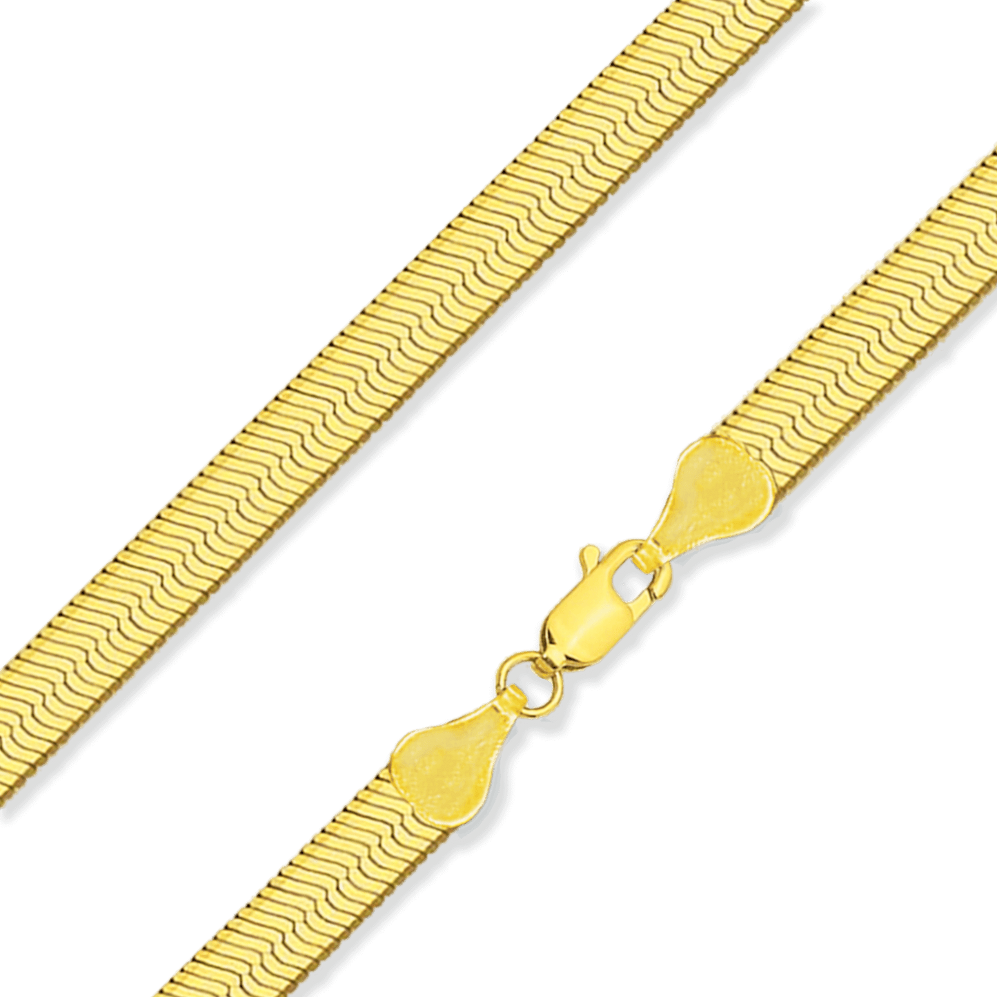 6mm Gold Herringbone Chain
