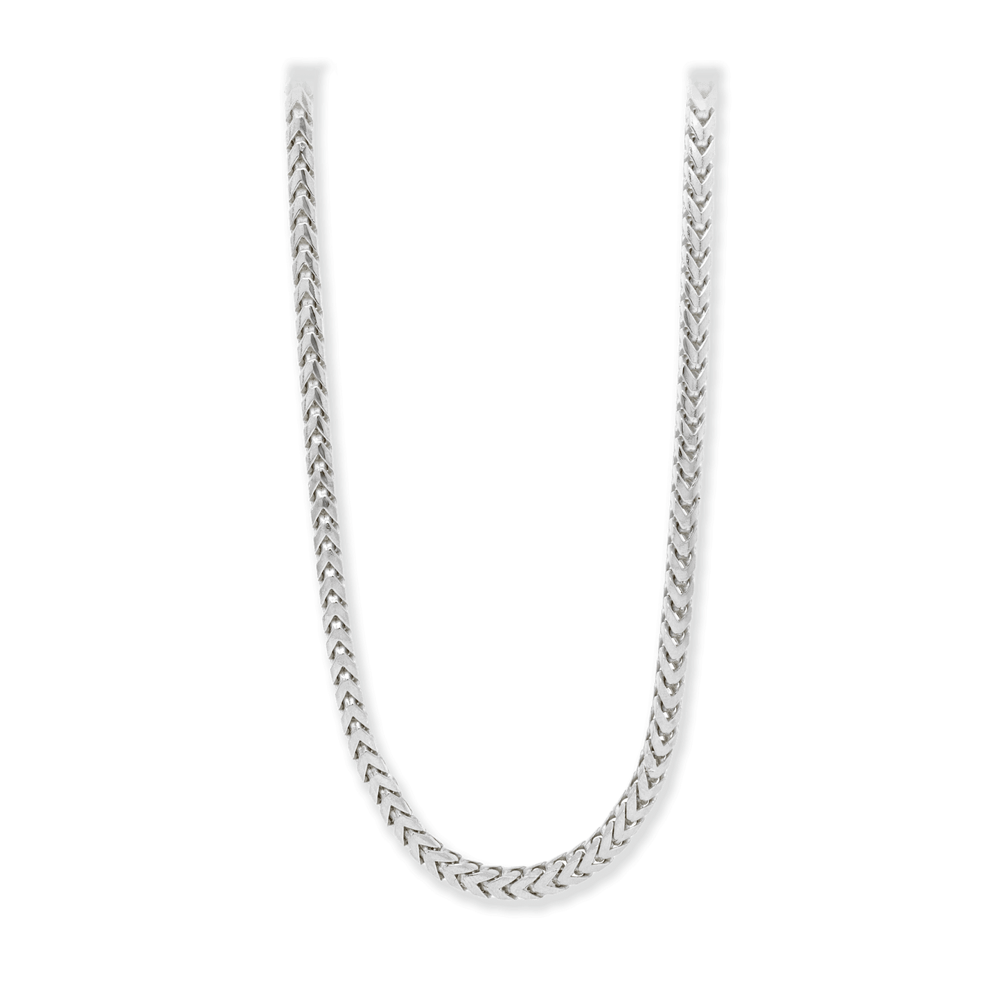 Franco Stellari Italian Sterling Silver 4mm Franco Neck Chain