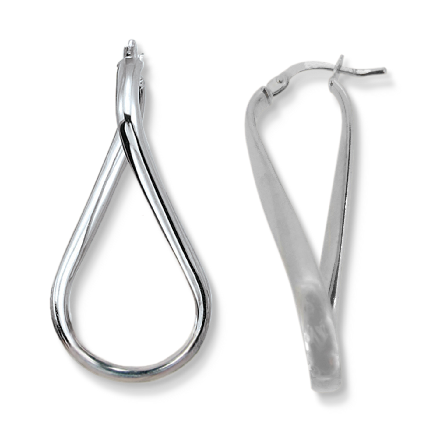 Infinity Twist Hoop Earrings