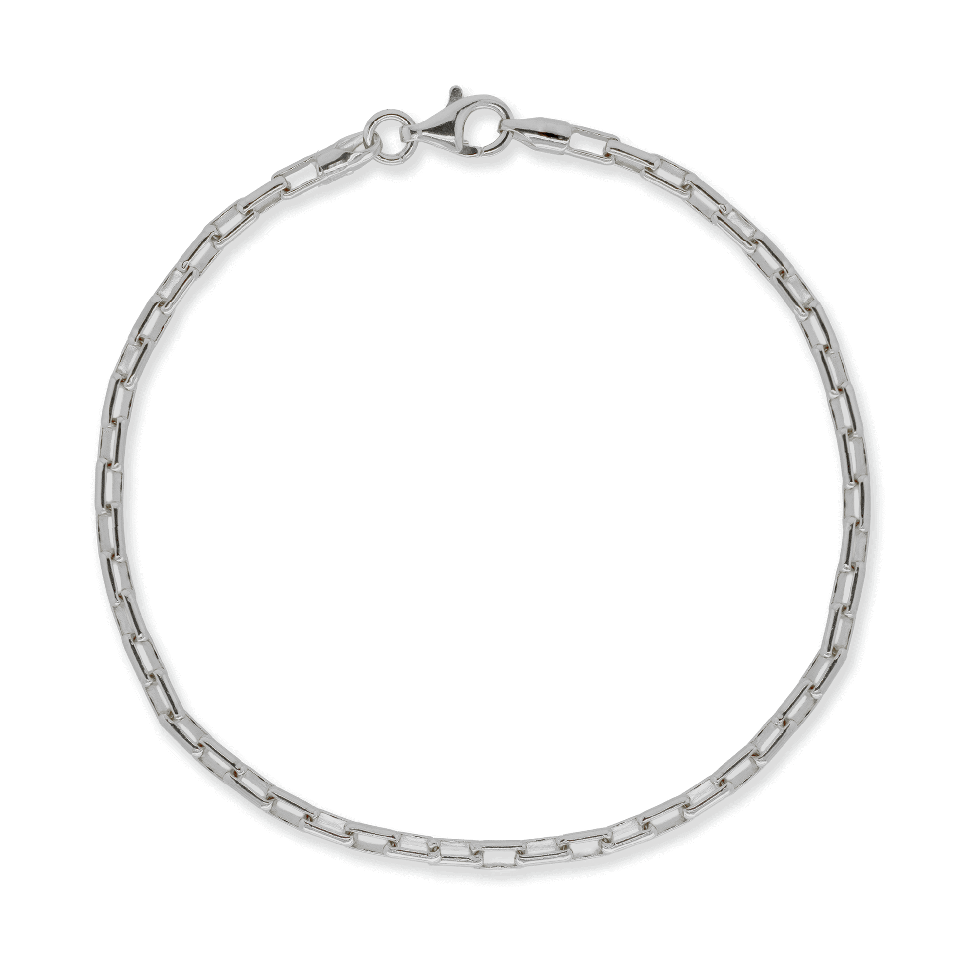 Franco Stellari 2.5mm Open Box Chain Anklet