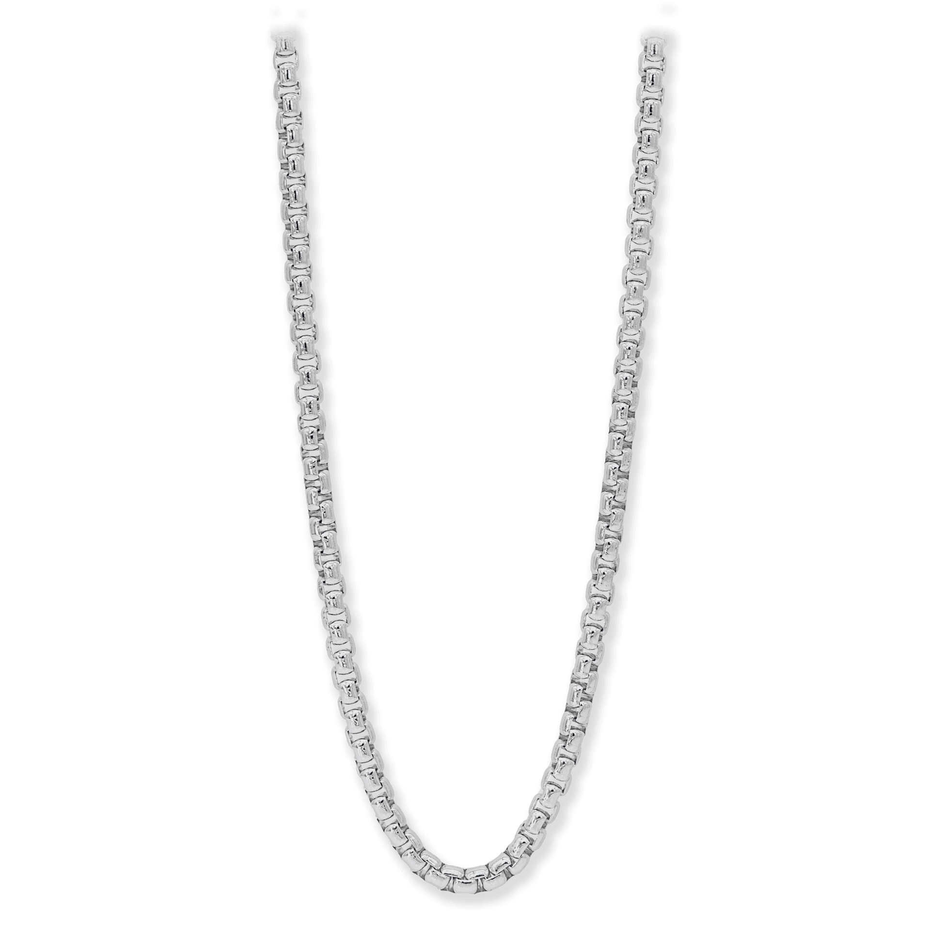 Made in Italy Round Box Chain Necklace, 5.4mm