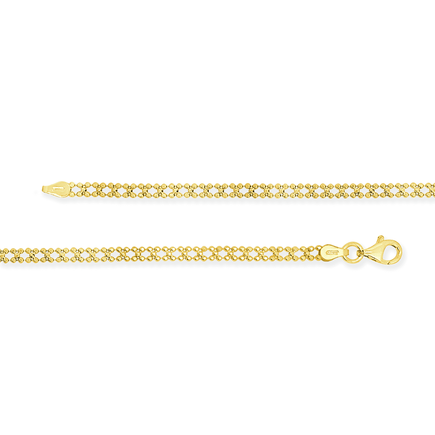 Stellari Gold Woven Beads Bracelet, Made in Italy