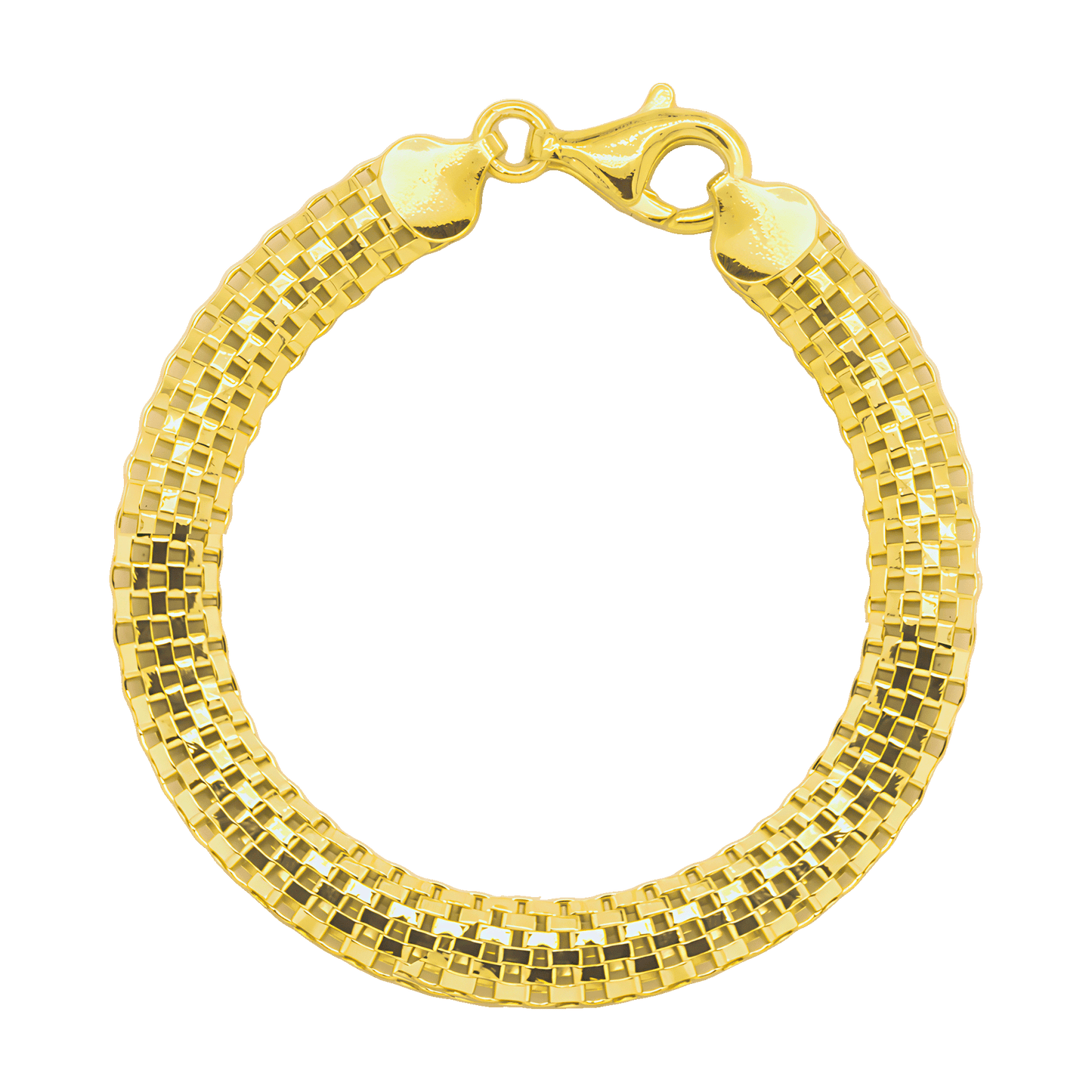 Stellari Gold Checkerboard Bracelet, 8mm