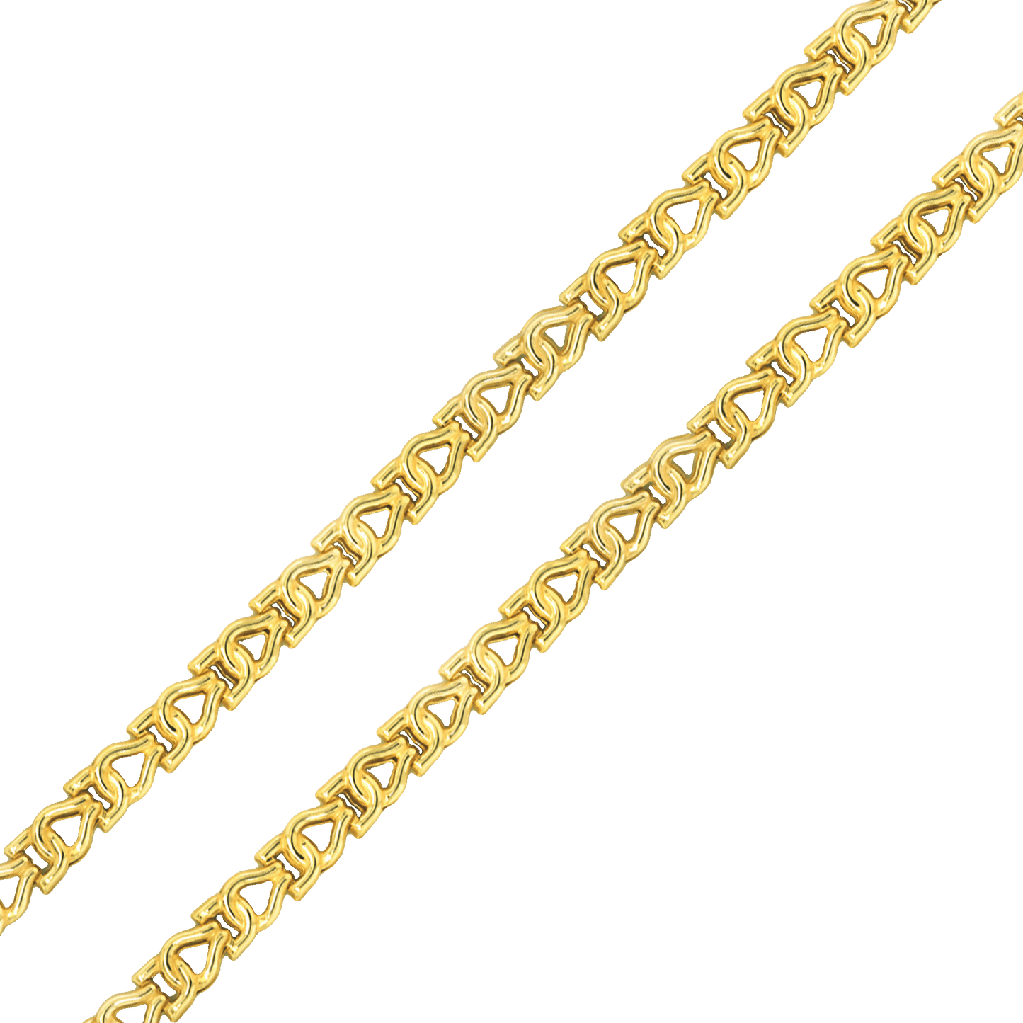 Stellari Gold Stampato Link Bracelet
