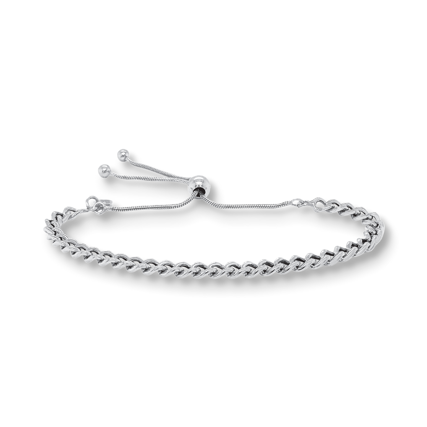 Franco Stellari High Polished Chain Link Bolo Bracelet