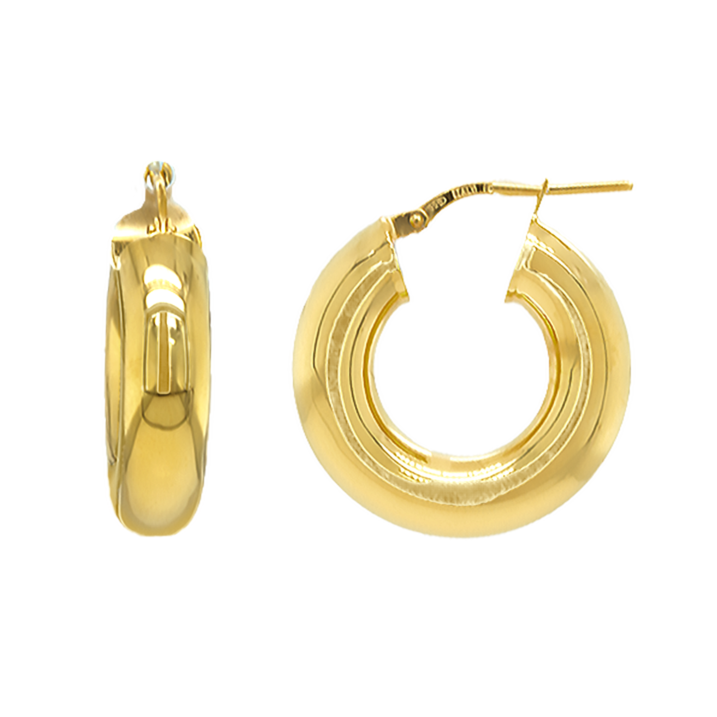 Stellari Gold Oversized Huggie Hoops