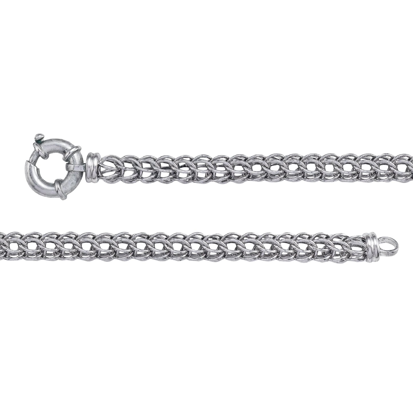 Franco Stellari Italian Sterling Silver Open Mesh Style Bracelet, 7.5"