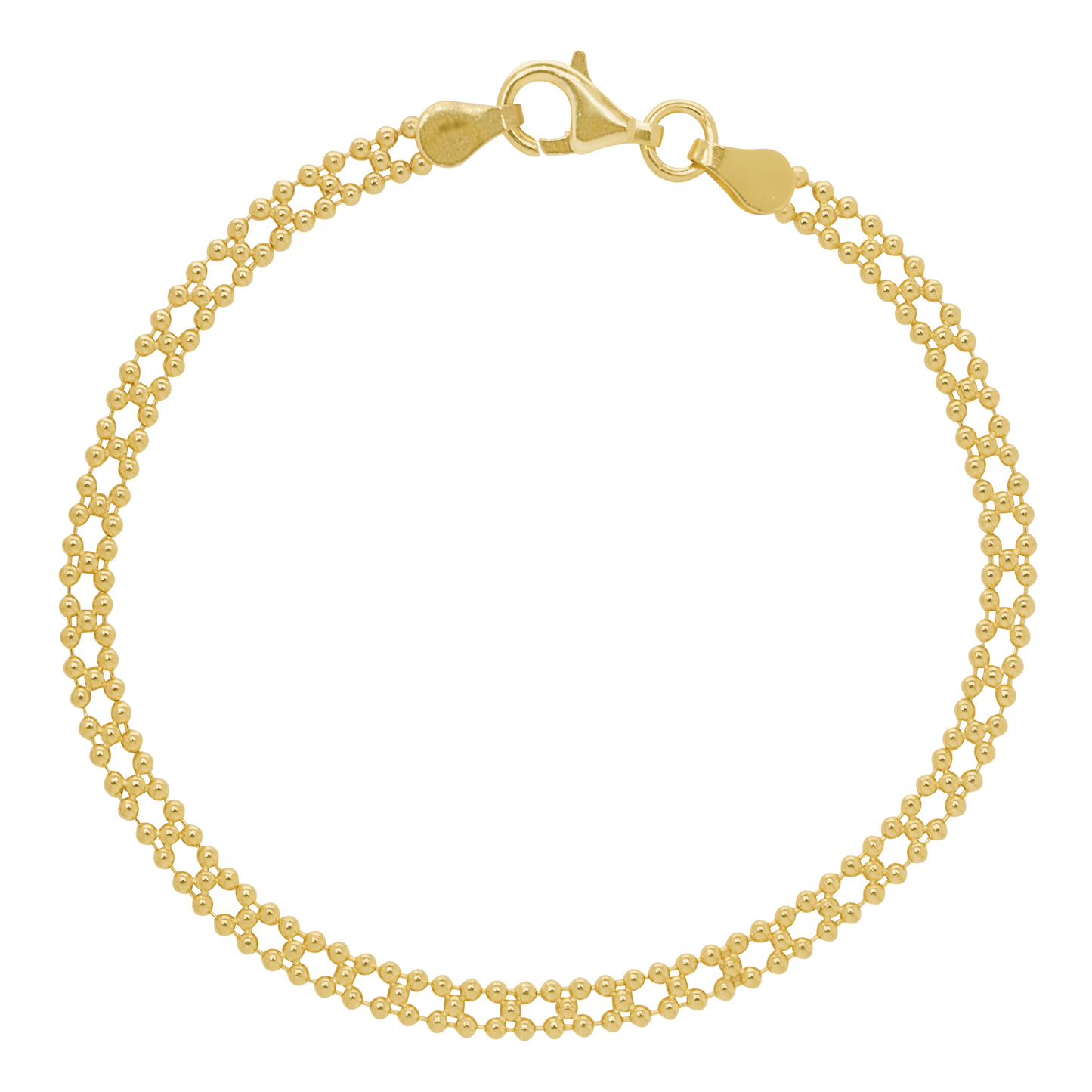 Stellari Gold Woven Beads Bracelet