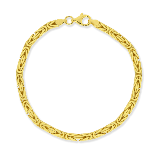 Stellari Gold 4mm Byzantine Bracelet