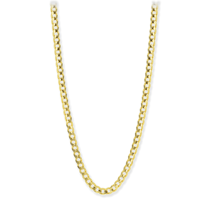 18K Gold Bonded Sterling .5mm Curb Link Neck Chain