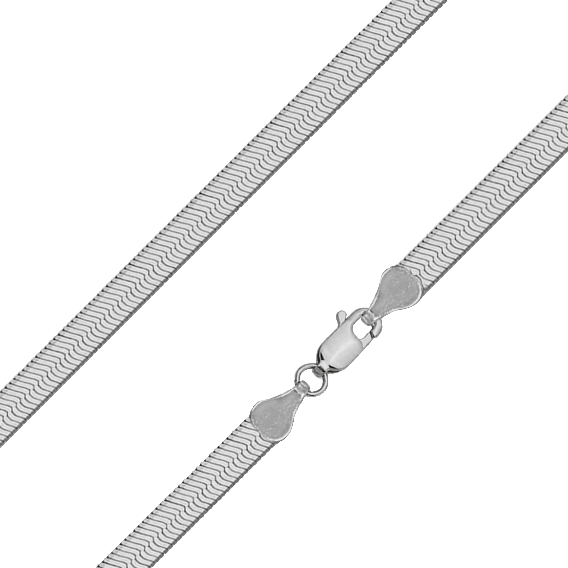 Sterling Silver 3.5mm Herringbone Chain Necklace