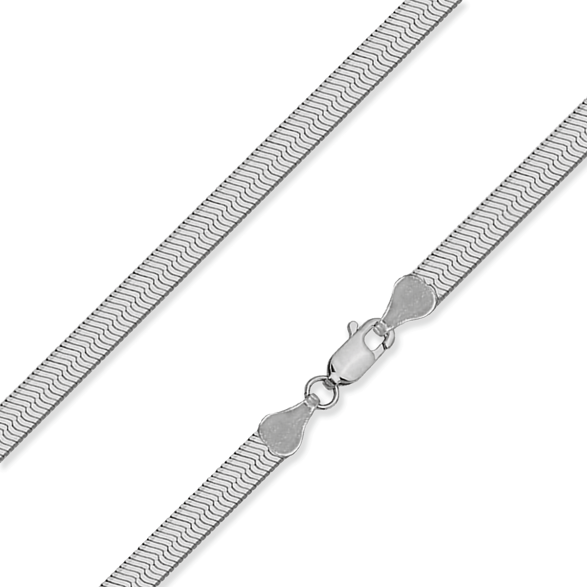 Sterling Silver 3.5mm Herringbone Chain Necklace