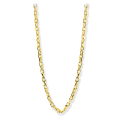 French Cable Link Chain in 18K Gold over Sterling Silver