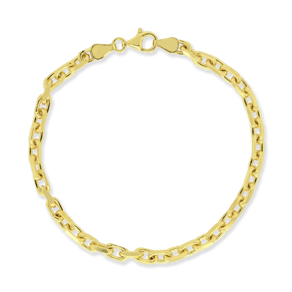Gold Bonded 4mm French Cable Link Bracelet