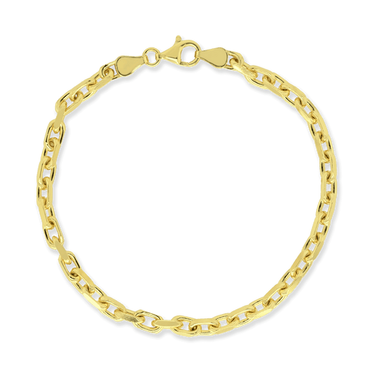 Gold Bonded 4mm French Cable Link Bracelet