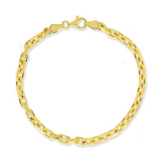 Stellari Gold 4mm French Cable Link Bracelet