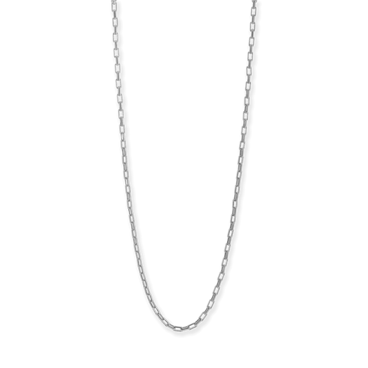 Franco Stellari 2.5mm Open Box Chain Necklace
