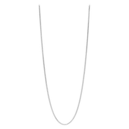 Sterling Silver Round Box Chain, 1.9mm