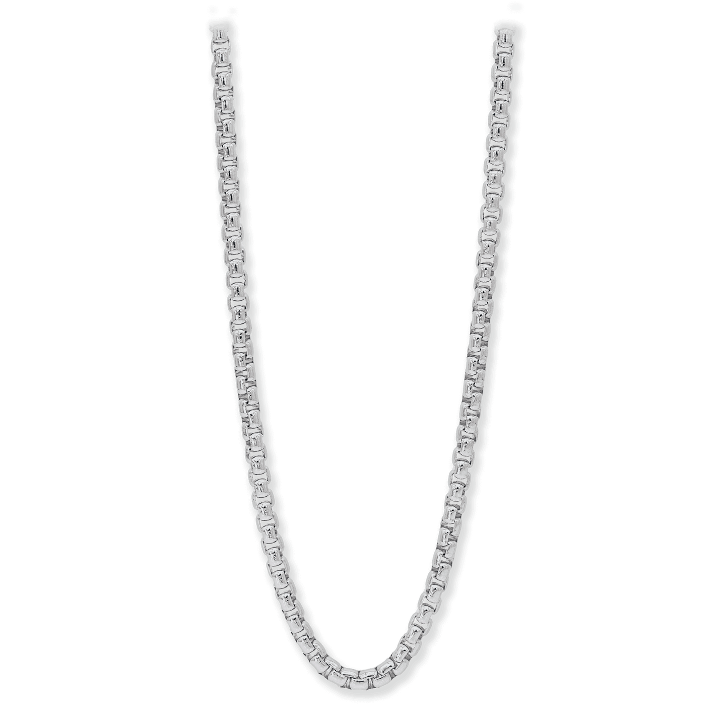 Made in Italy Round Box Chain Necklace, 5.4mm