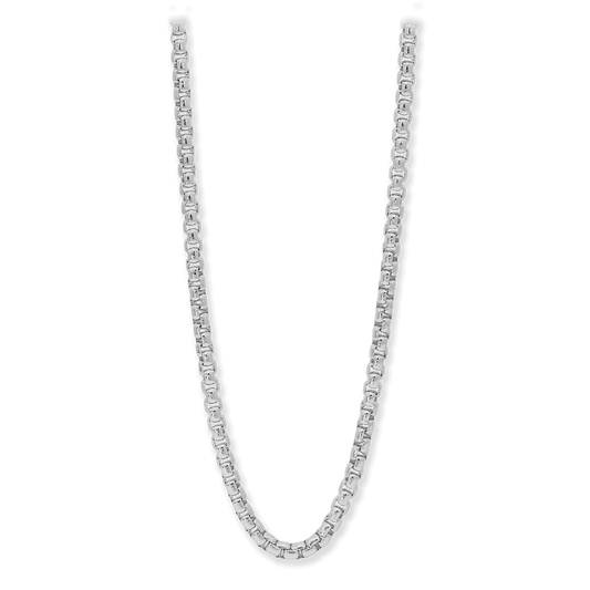 Made in Italy Round Box Chain Necklace, 5.4mm