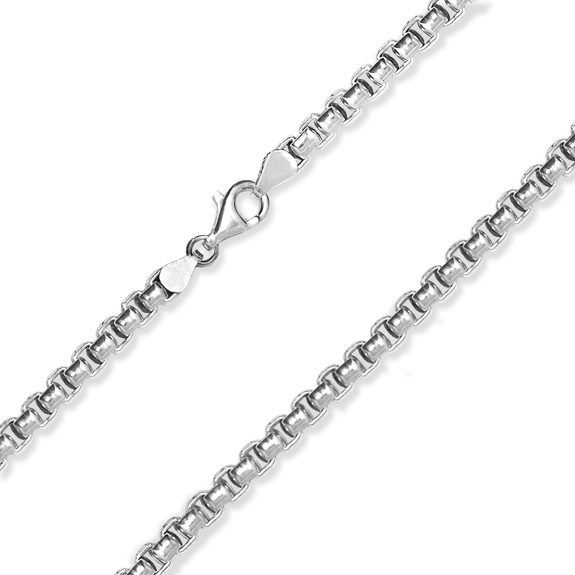 Made in Italy Round Box Chain Necklace, 5.4mm