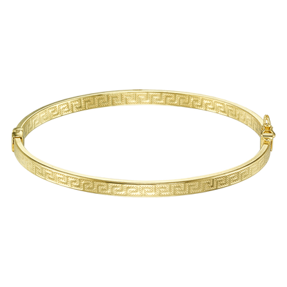 Stellari Gold Greek Key Bangle