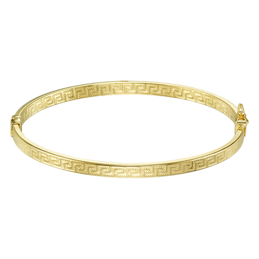 Stellari Gold Greek Key Bangle