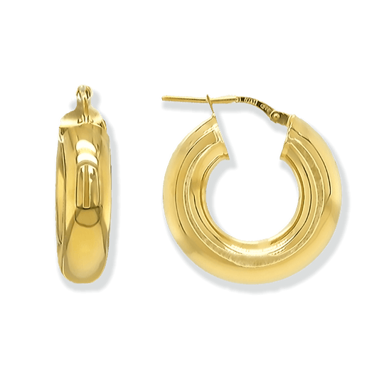 Stellari Gold Oversized Huggie Hoops