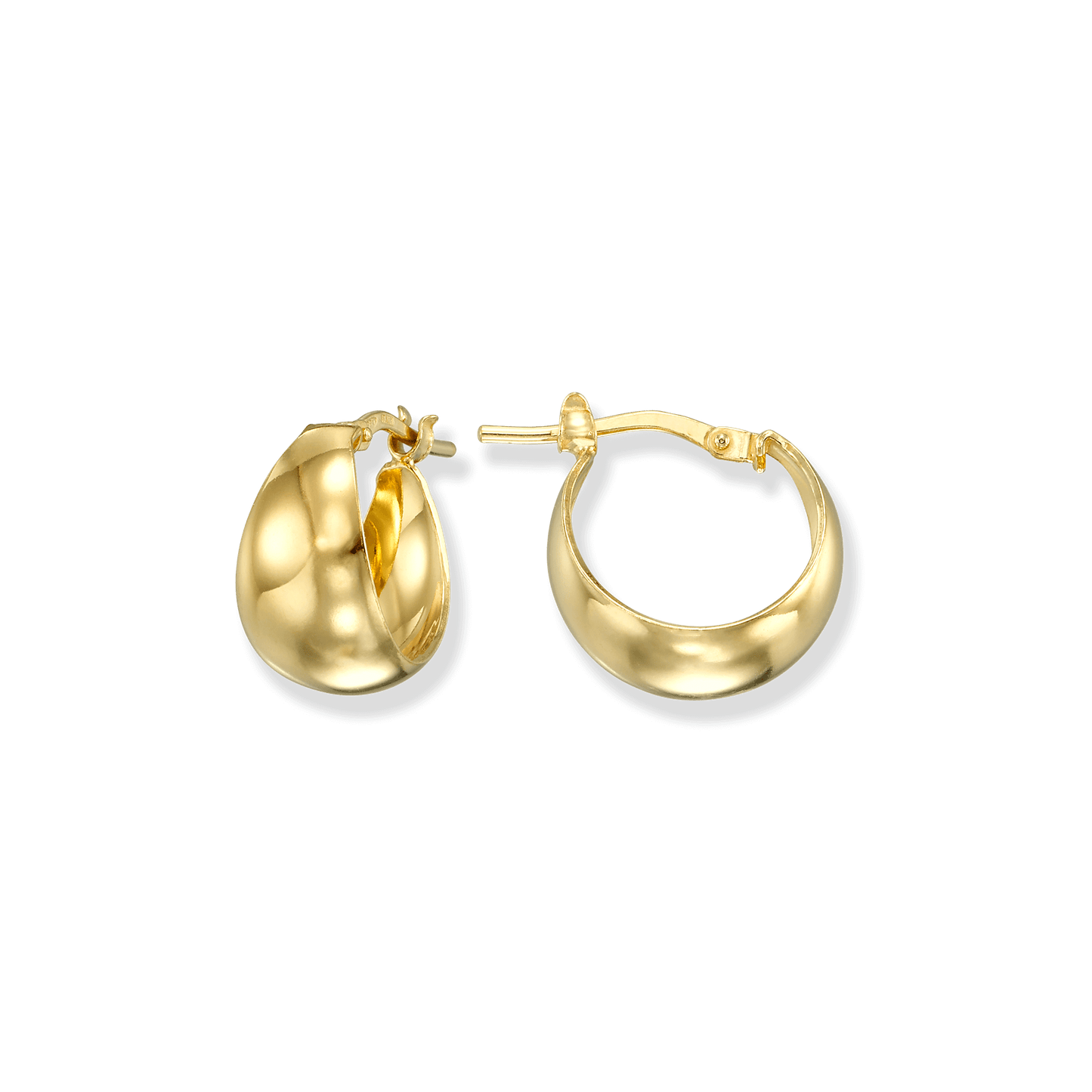 Stellari Gold Small Crescent Hoops
