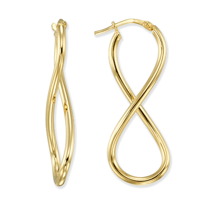 Stellari Gold Infinity Hoops