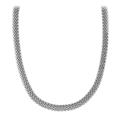 Franco Stellari Checkerboard Necklace, 8mm