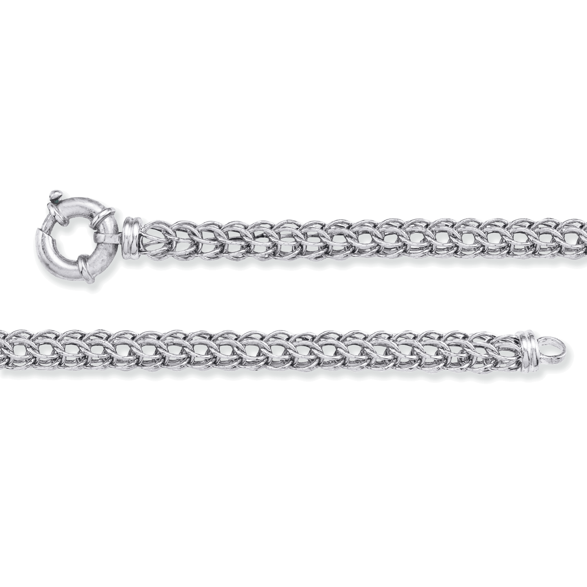Franco Stellari Italian Sterling Silver Open Mesh Style Bracelet, 7.5"