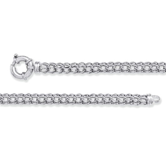 Franco Stellari Italian Sterling Silver Open Mesh Style Bracelet, 7.5"