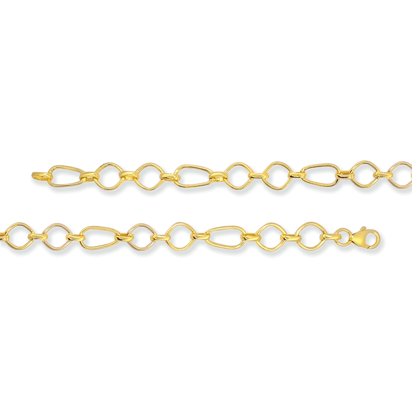 Stellari Gold Geometric Links Bracelet
