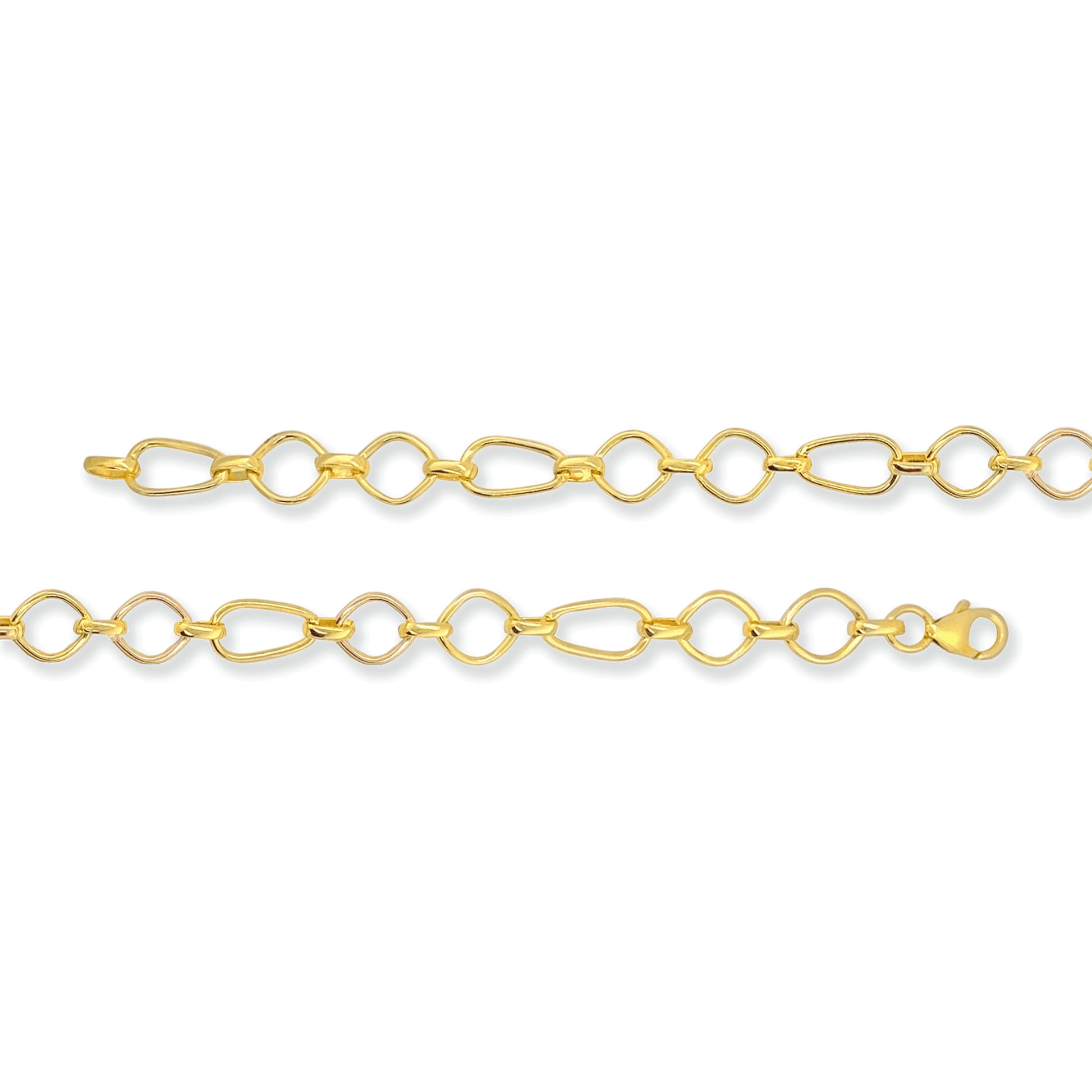 Stellari Gold Geometric Links Bracelet