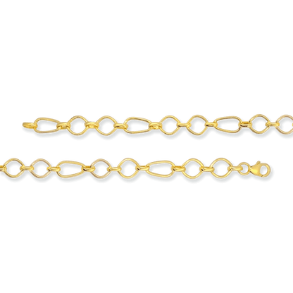 Stellari Gold Geometric Links Bracelet