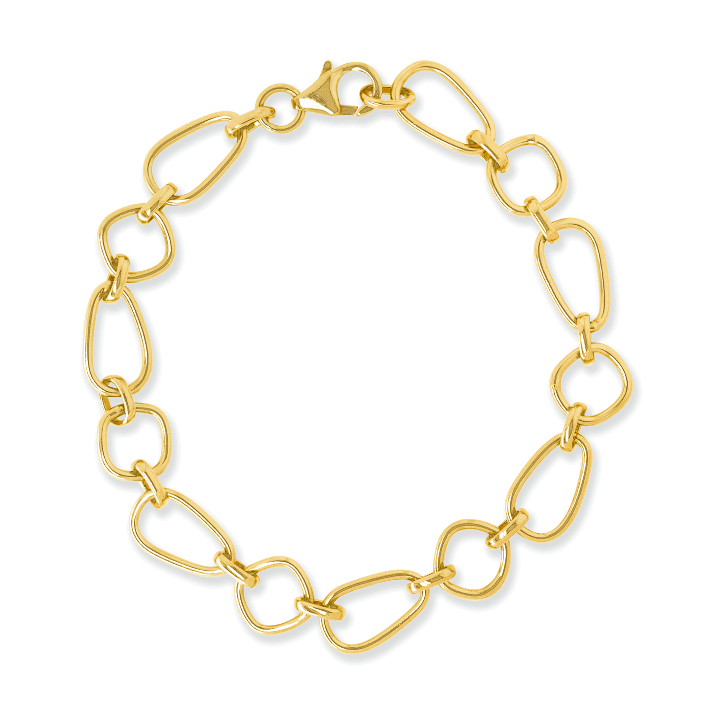Stellari Gold Geometric Links Bracelet