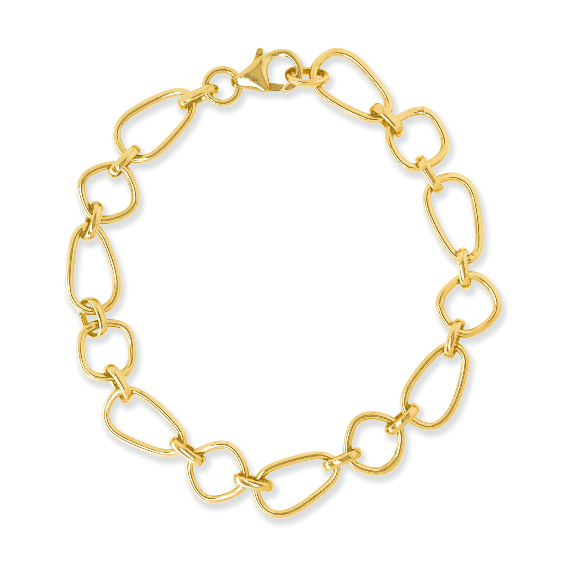 Stellari Gold Geometric Links Bracelet