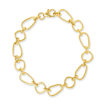 Stellari Gold Geometric Links Bracelet