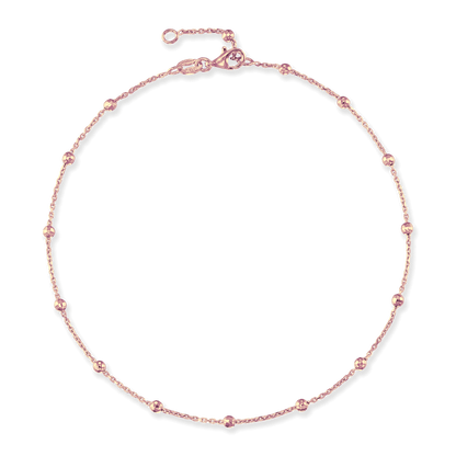 Stellari Rose Saturn Disco Bead Anklet