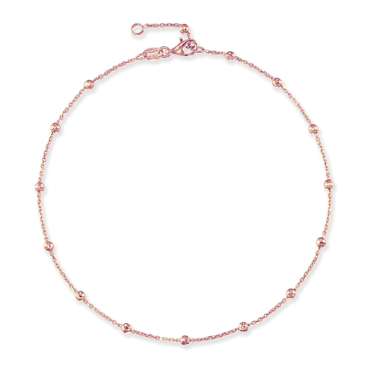 Stellari Rose Saturn Disco Bead Anklet