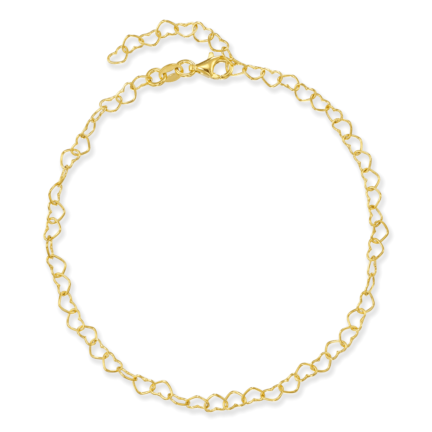 Stellari Gold Heart Link Chain Anklet