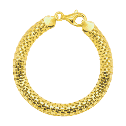 Stellari Gold Checkerboard Bracelet, 8mm