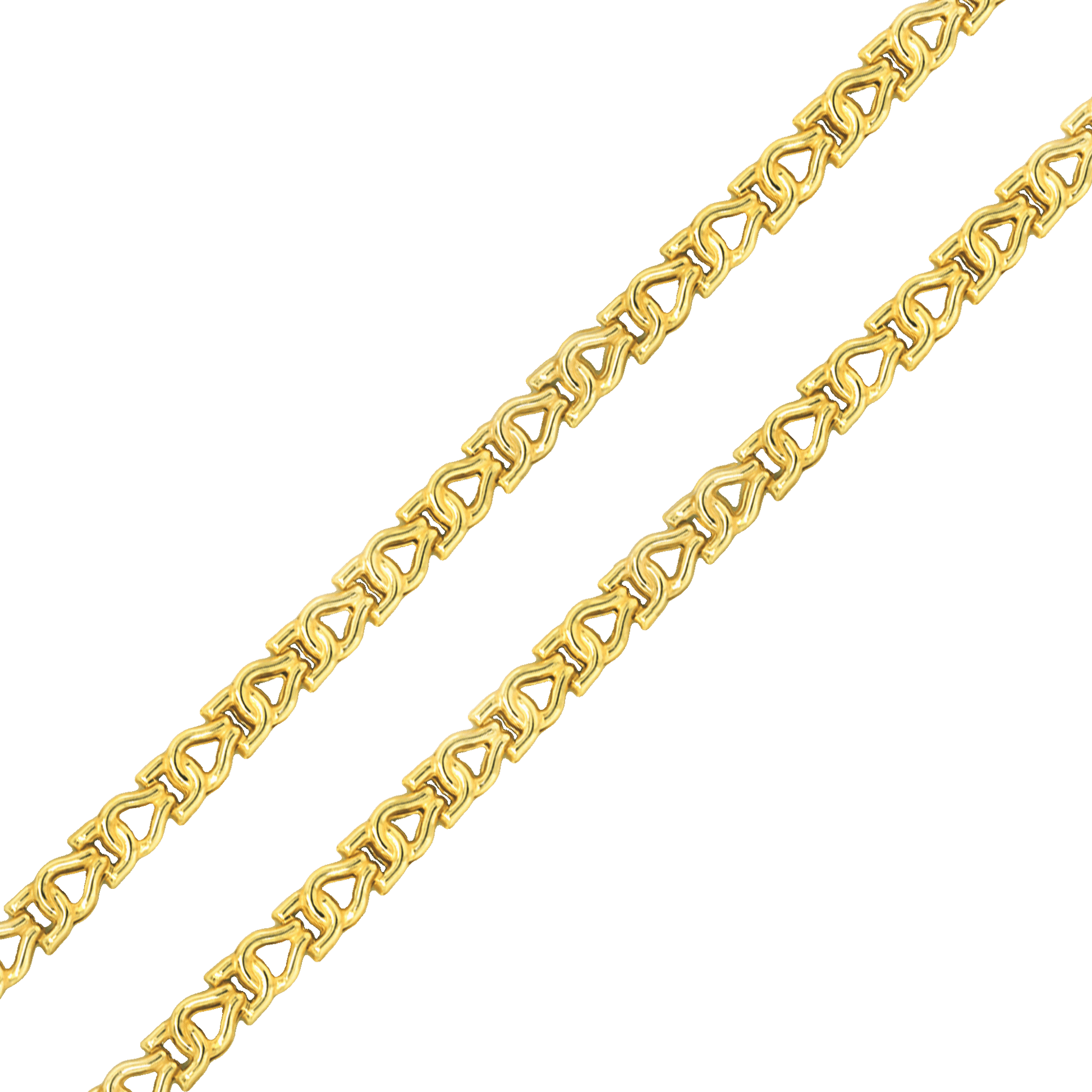 Stellari Gold Stampato Link Bracelet