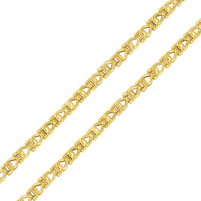 Stellari Gold Stampato Link Bracelet
