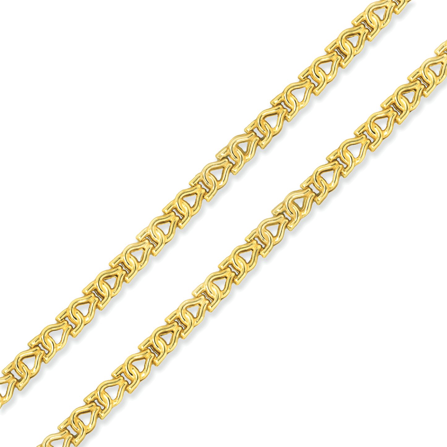 Stellari Gold Stampato Link Bracelet