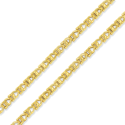 Stellari Gold Stampato Link Bracelet
