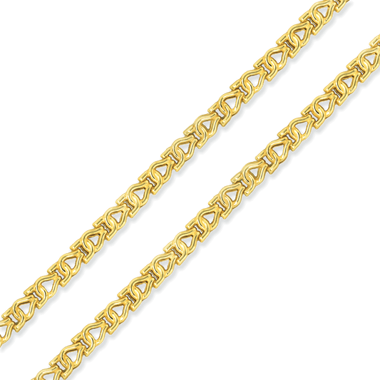 Stellari Gold Stampato Link Bracelet