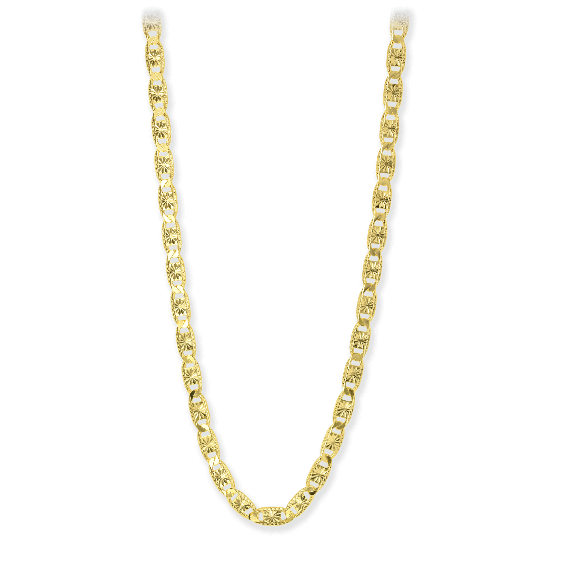 Valentino Link Necklace, 4.75mm, Gold over Silver