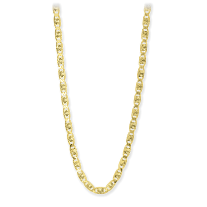 Valentino Link Necklace, 4.75mm, Gold over Silver